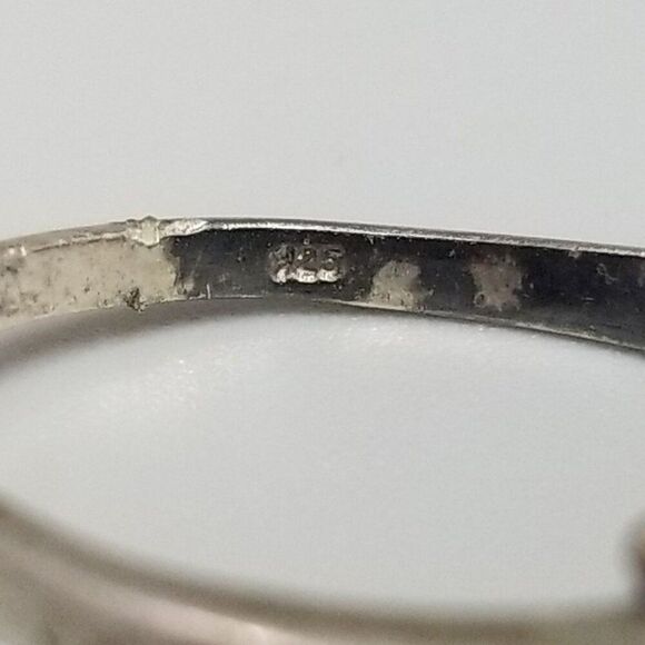 Vintage Sterling Silver Dolphin Wrap Adjustable Ring, Size 11 Band, Estate - Picture 6 of 9